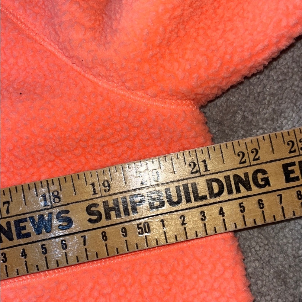 Vineyard Vines Neon Orange Sherpa with Hot Pink Trim size M - Picture 8 of 9